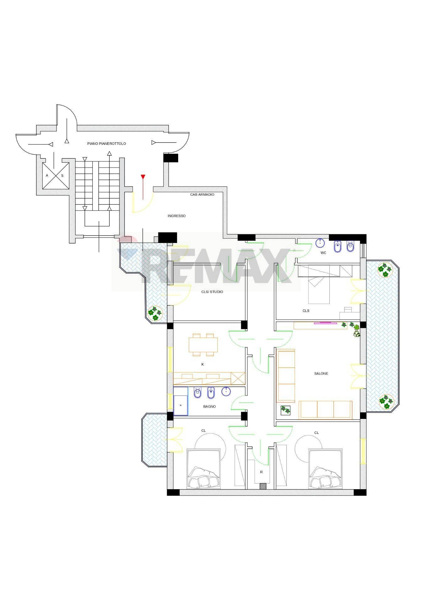 Pianta 2D - Appartamento via delle Puglie
 
28, Benevento - planimetria 1