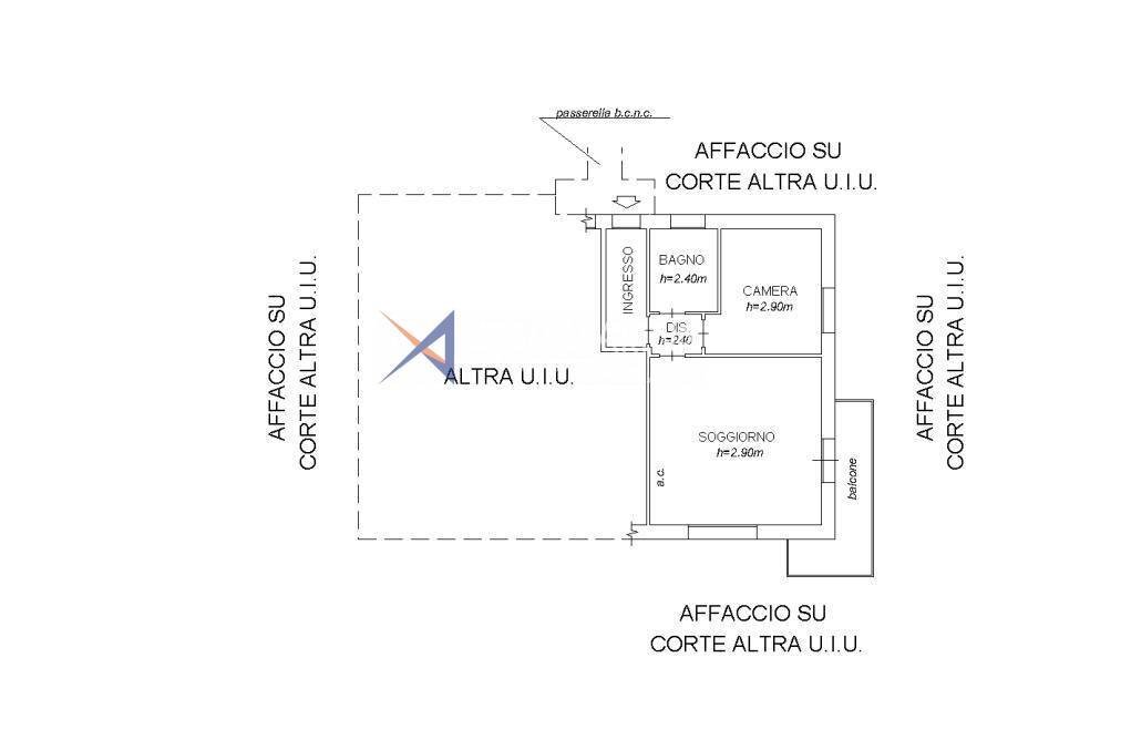 Foto 30 - Bilocale Cipressa - planimetria 1