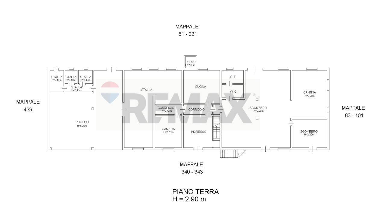 Pianta 2D - Casa indipendente Santa Giustina in Colle - planimetria 1