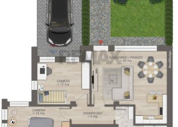 Pianta 2D - Apartment via Barbariga Paluello
 
60, Stra - photo 5