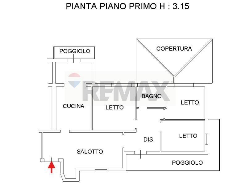 Pianta 2D - Apartment via Caponte
 
11, Borgo Veneto - floor plans 1
