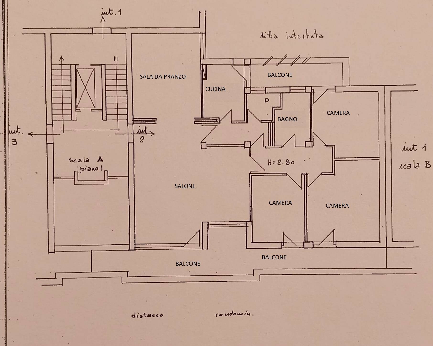 Foto 3 - Appartamento VIA LEARCO GUERRA, Roma - planimetria 1