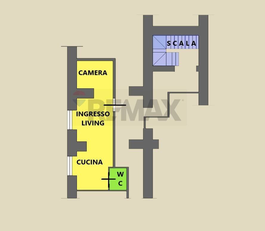 Pianta 2D - Bilocale Corso Novara
 
92, Napoli - planimetria 1