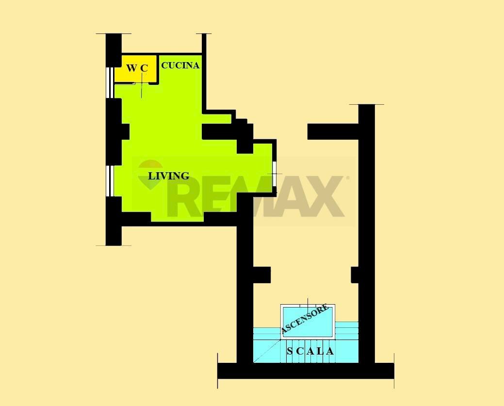 Pianta 2D - Bilocale Corso Novara
 
92, Napoli - planimetria 1