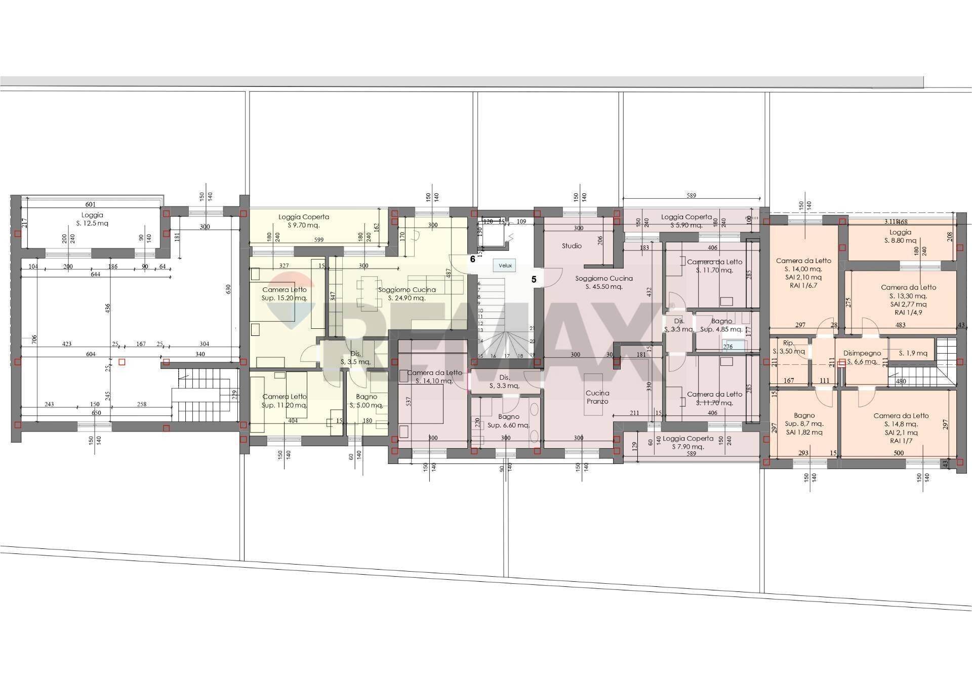 Pianta 2D - Three-room apartment Sorbolo Mezzani - floor plans 1