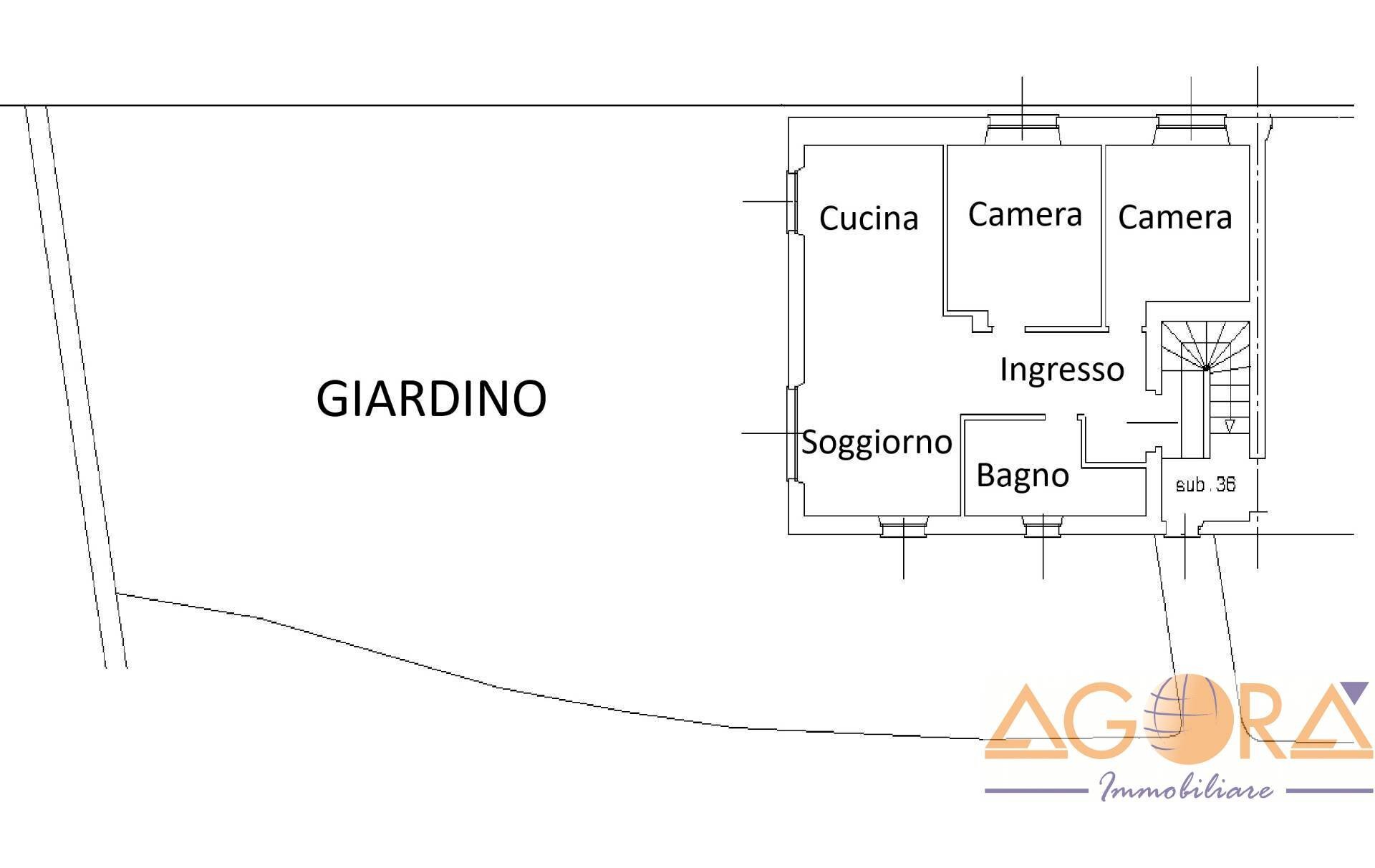 Foto 24 - Three-room apartment Via Irene Casati, Villaromagnano - floor plans 1