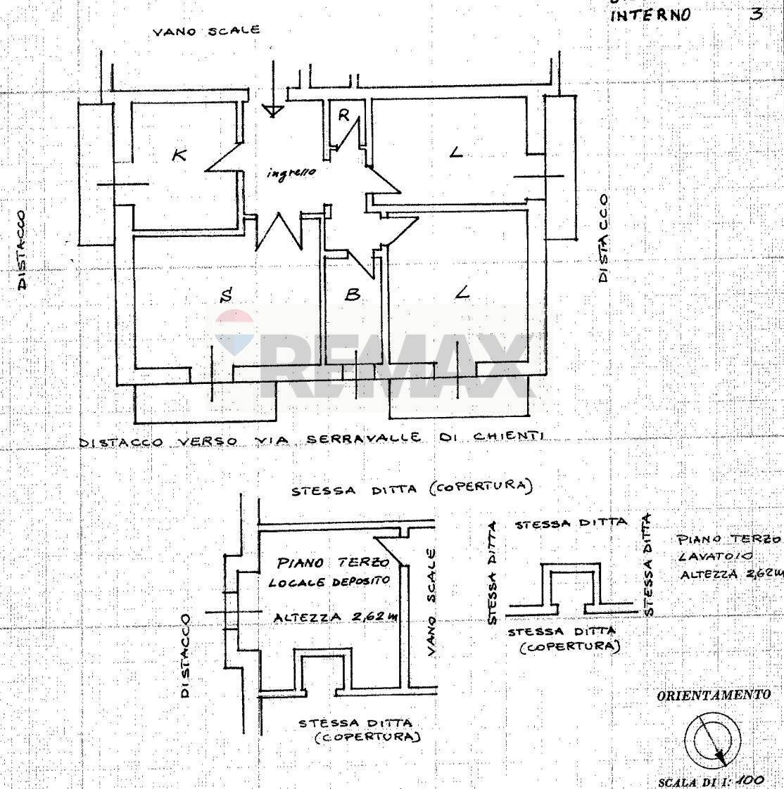 Pianta 2D - Four-room apartment Via Serravalle Di Chienti
 
22, Roma - floor plans 1
