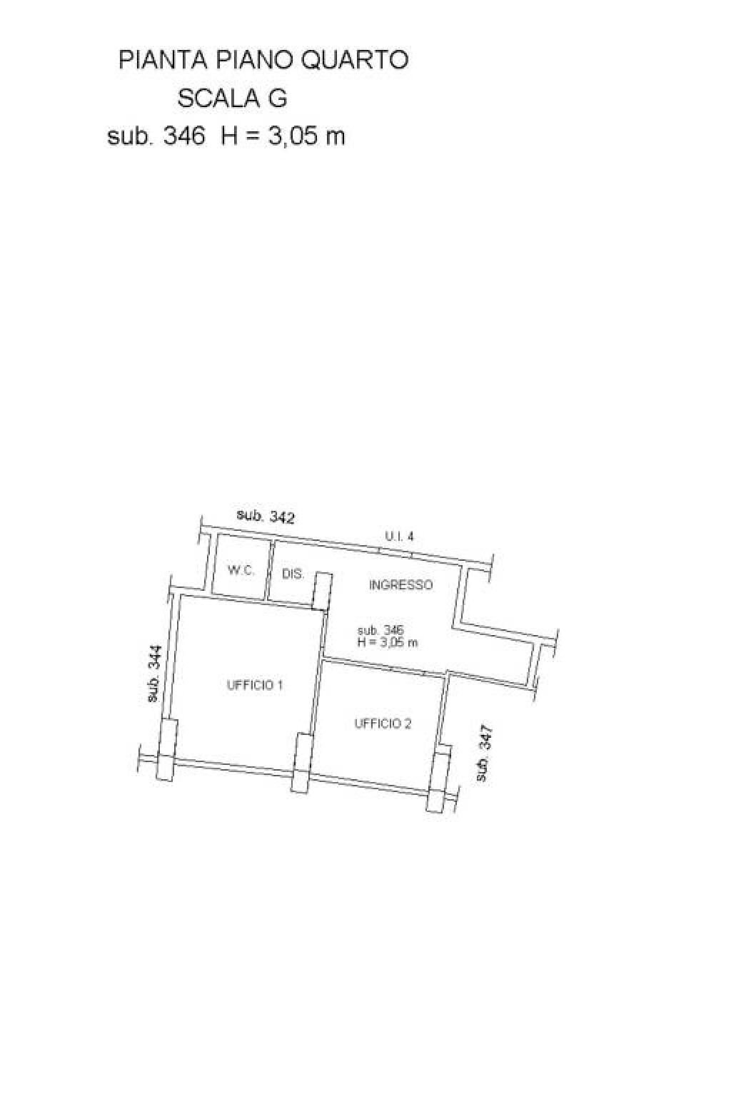 Ufficio piazzale Bestat, Taranto - planimetria 1