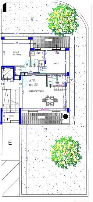 Trilocale Taranto - planimetria 1
