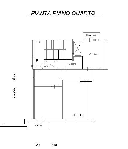 Two-room apartment via Solìto, 7, Taranto - floor plans 1