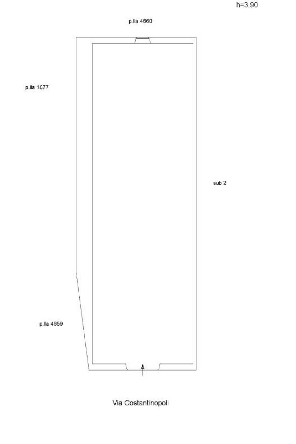 Capannone via Costantinopoli, 74, Taranto - planimetria 1