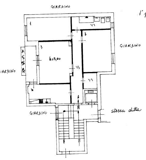 Three-room apartment corso Bruno Buozzi, 118, Taranto - floor plans 1