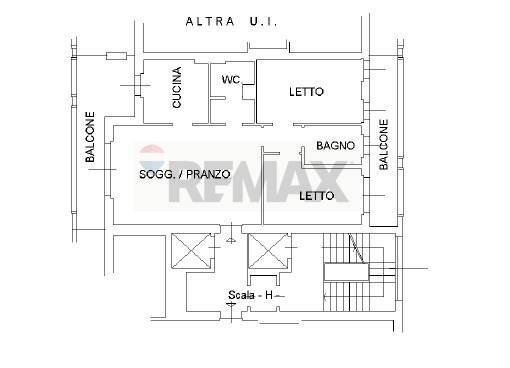 Pianta 2D - Three-room apartment via ugo tognazzi
 
15, Milano - floor plans 1