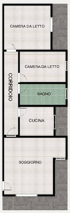 Foto 30 - Trilocale Via Pistoia
 
12, Olbia - planimetria 1