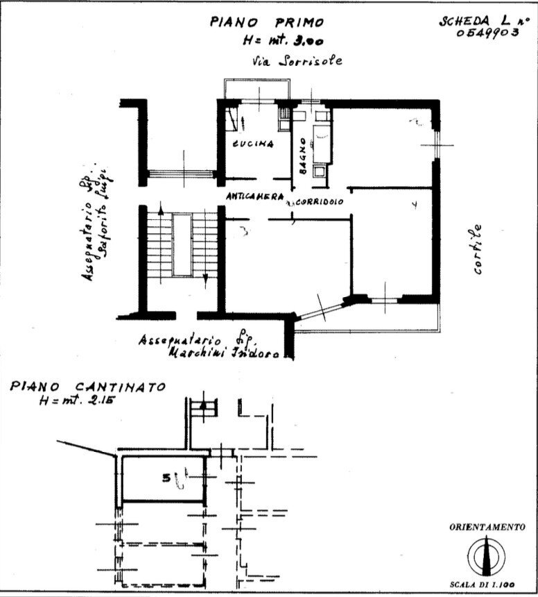 Trilocale via Sorrisole, 70, Varese - planimetria 1
