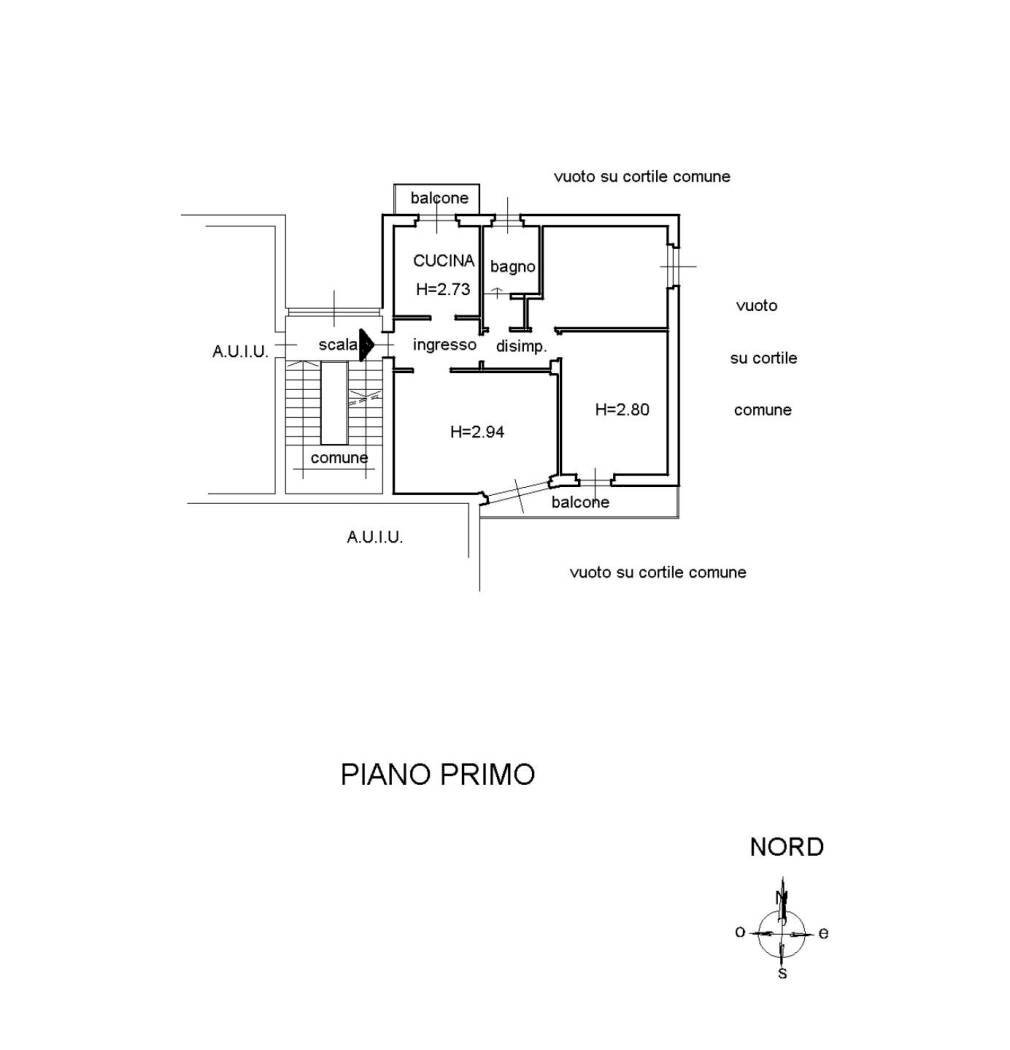Three-room apartment via Sorrisole, 70, Varese - floor plans 1