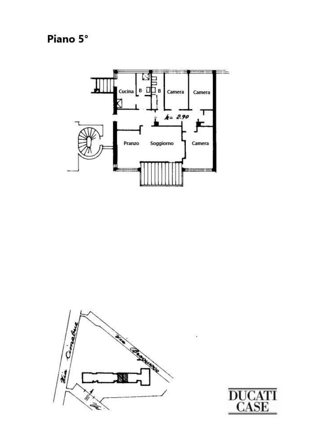 Appartamento via Pergine, Milano - planimetria 1