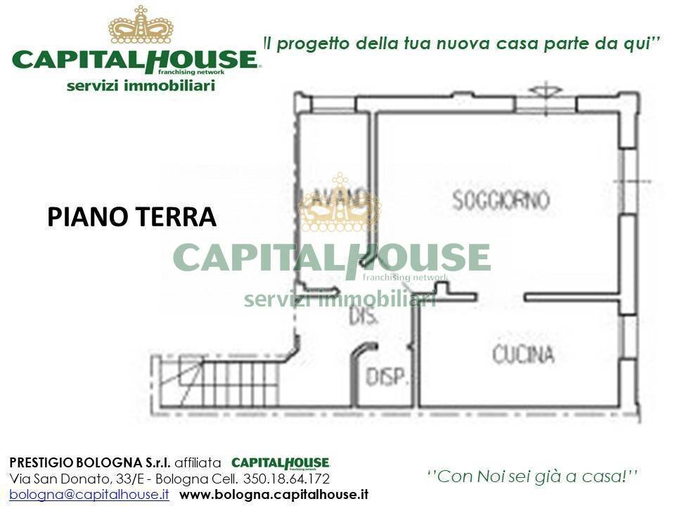 Foto 4 - Villa a Schiera Via Bagno, Sala Bolognese - planimetria 1