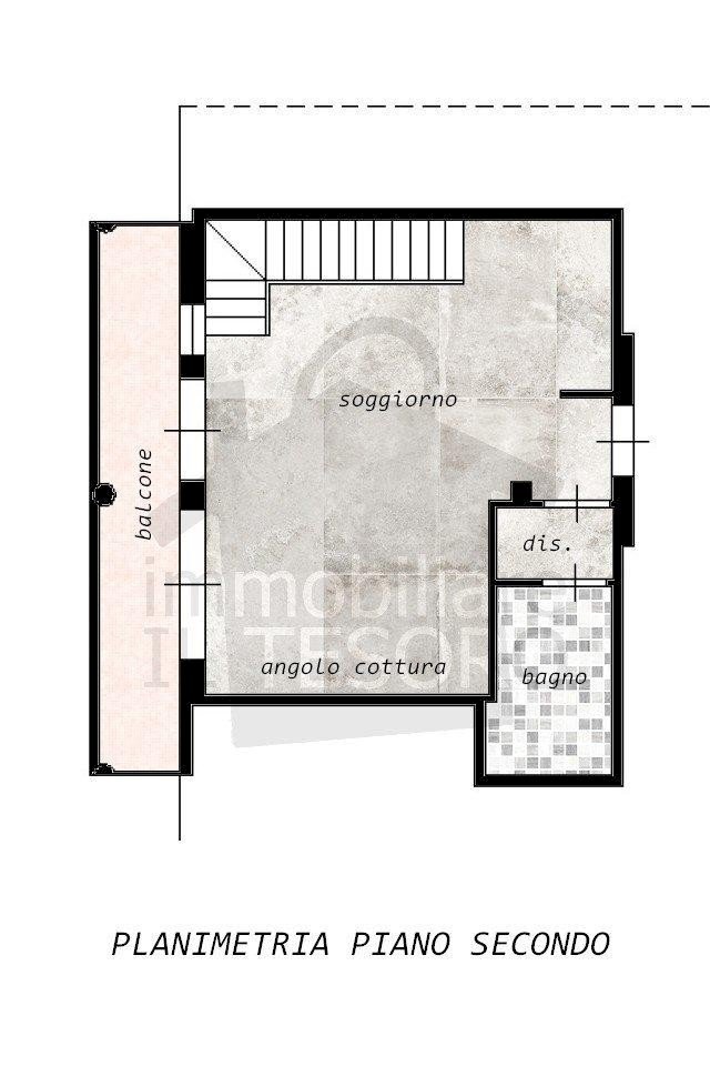 Trilocale via Casale, 140, Verucchio - planimetria 1