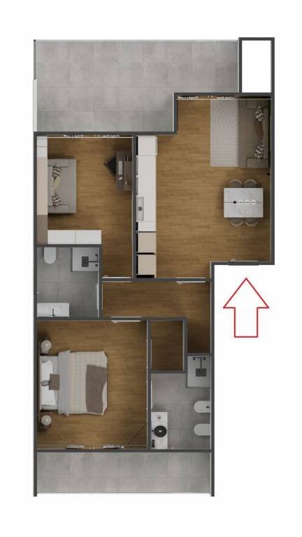 Planimetria - Three-room apartment via Villafranca Piemonte, 5, Torino (neighborhood Pozzo Strada) - photo 3