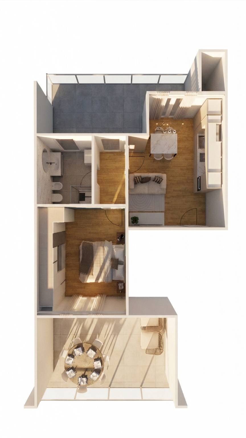 Attic via Villafranca Piemonte, 5, Torino (neighborhood Pozzo Strada) - floor plans 1