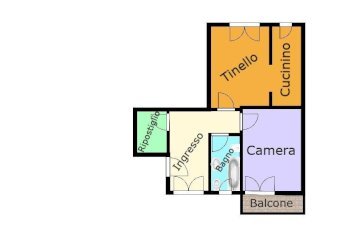 Planimetria - Two-room apartment via Stefano Dondero, 8, Genova (neighborhood Sampierdarena) - photo 11