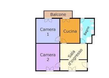 Planimetria - Appartamento via Rivarolo, 26, Genova (zona Bolzaneto) - foto 6