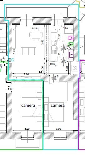 Bilocale via Madama Cristina, 65, Torino (zona San Salvario) - planimetria 1