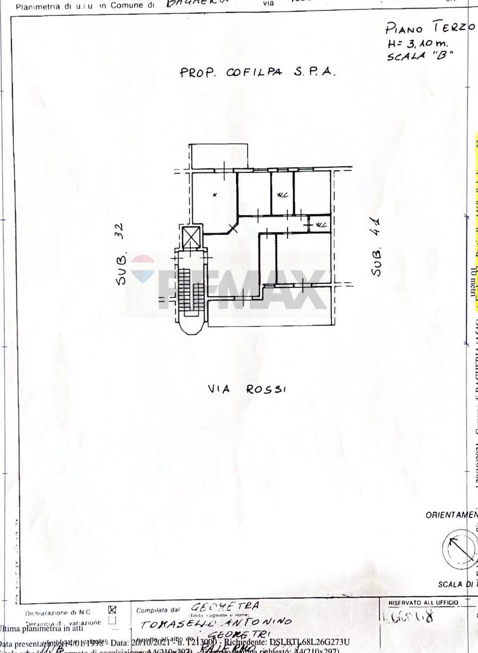 Pianta 2D - Apartment VICOLO ROSSI
 
34/A, Bagheria - floor plans 1