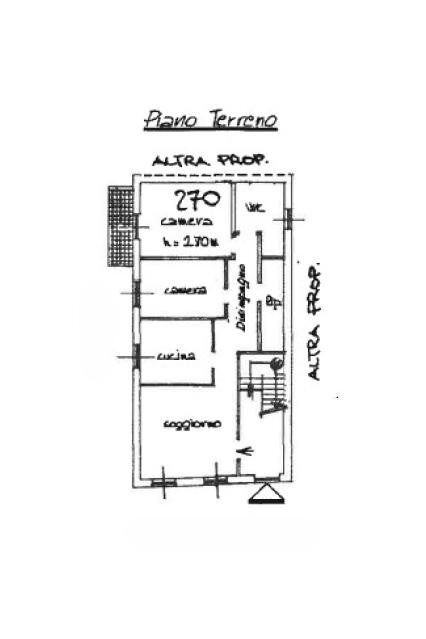 Trilocale via San Martino, Castelnuovo Scrivia - planimetria 1