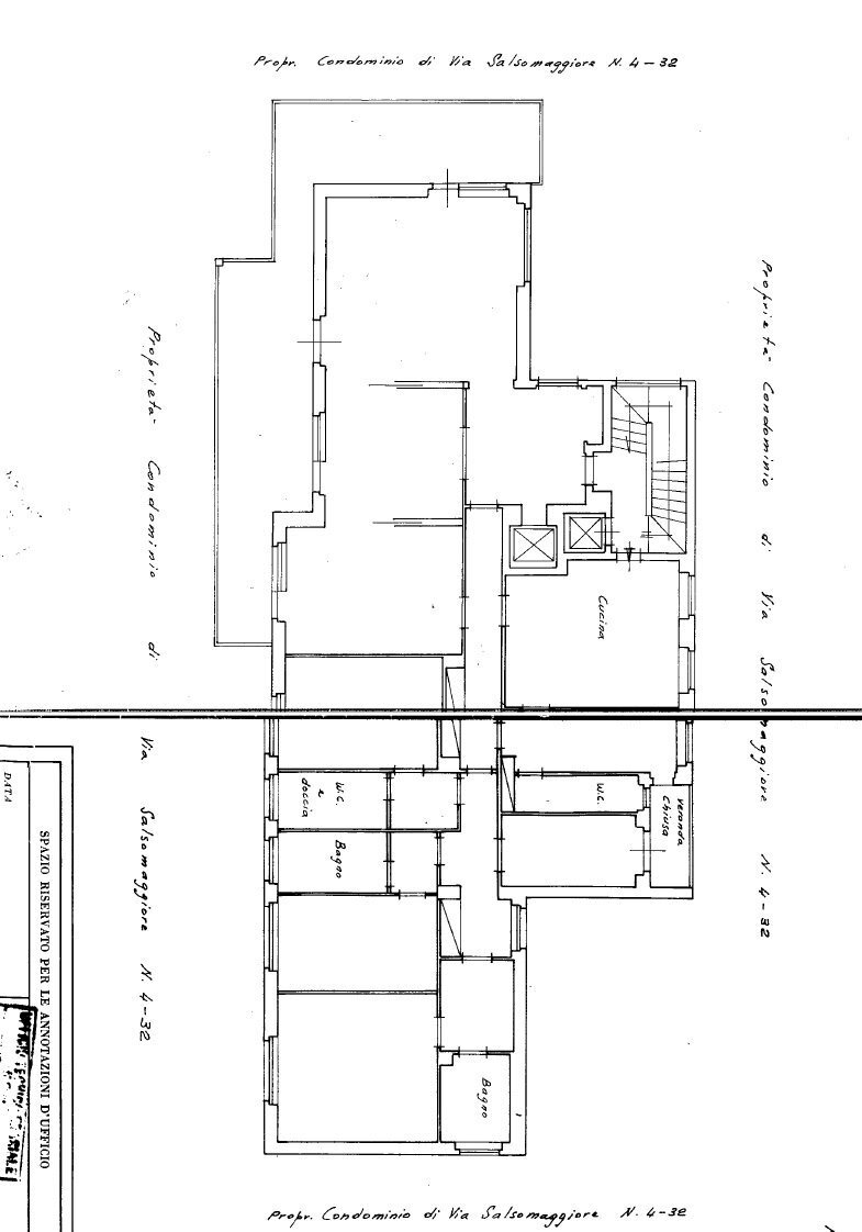 Appartamento via Salsomaggiore, 4, Roma - planimetria 1
