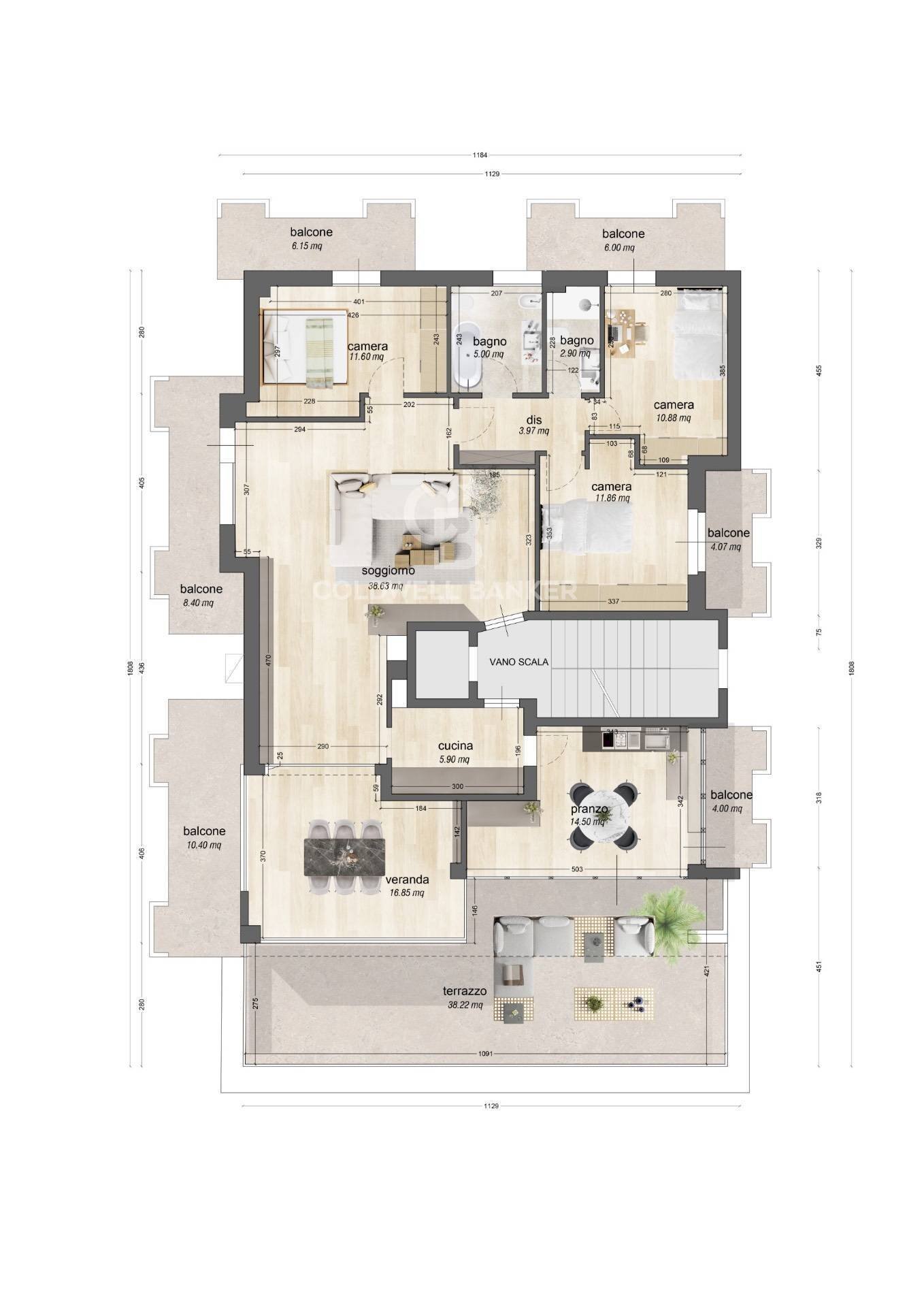 Foto 42 - Attic Rimini - floor plans 1