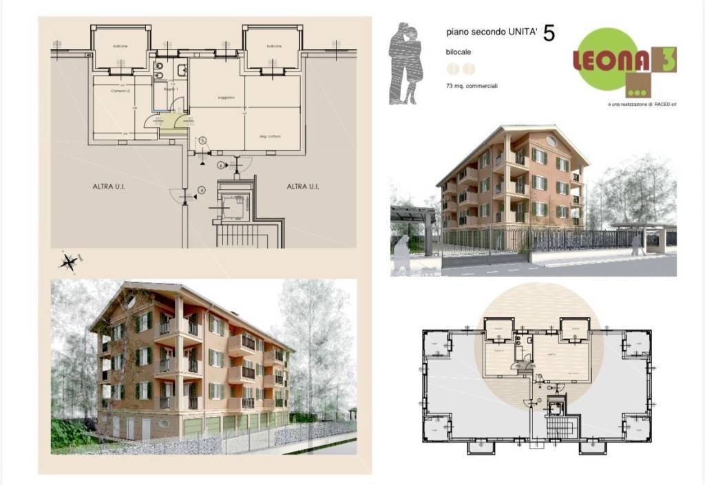 Planimetria - Bilocale strada Leona, Pavia - foto 2