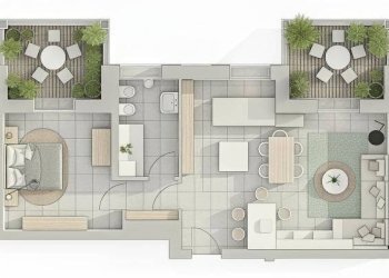 Planimetria - Bilocale strada Leona, Pavia - foto 1