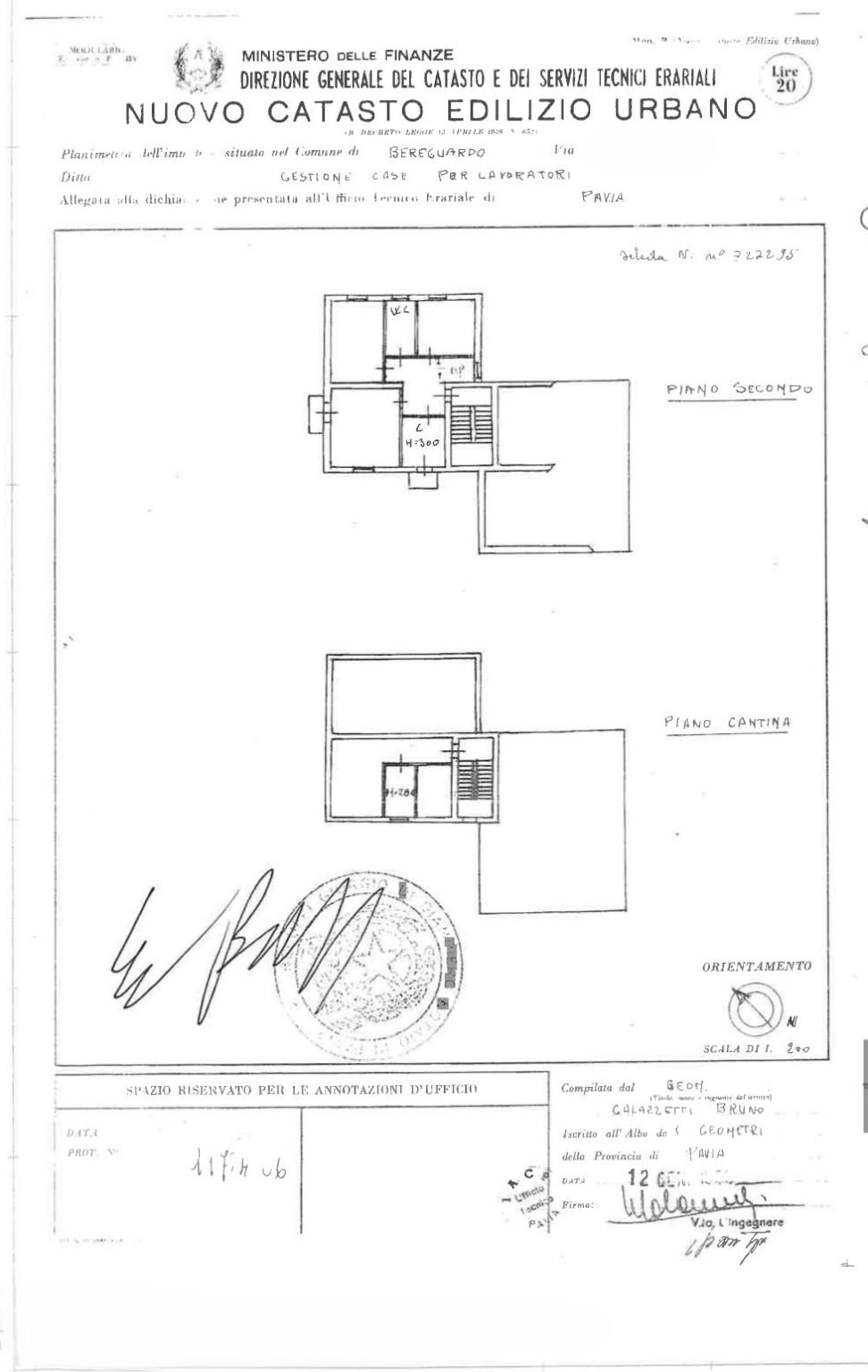 Trilocale via Ticino, 19, Bereguardo - planimetria 1