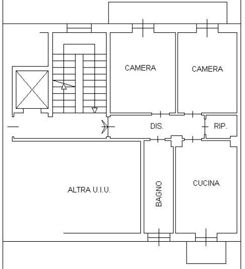 Three-room apartment piazza Principe Eugenio, 14, Rivoli - floor plans 1