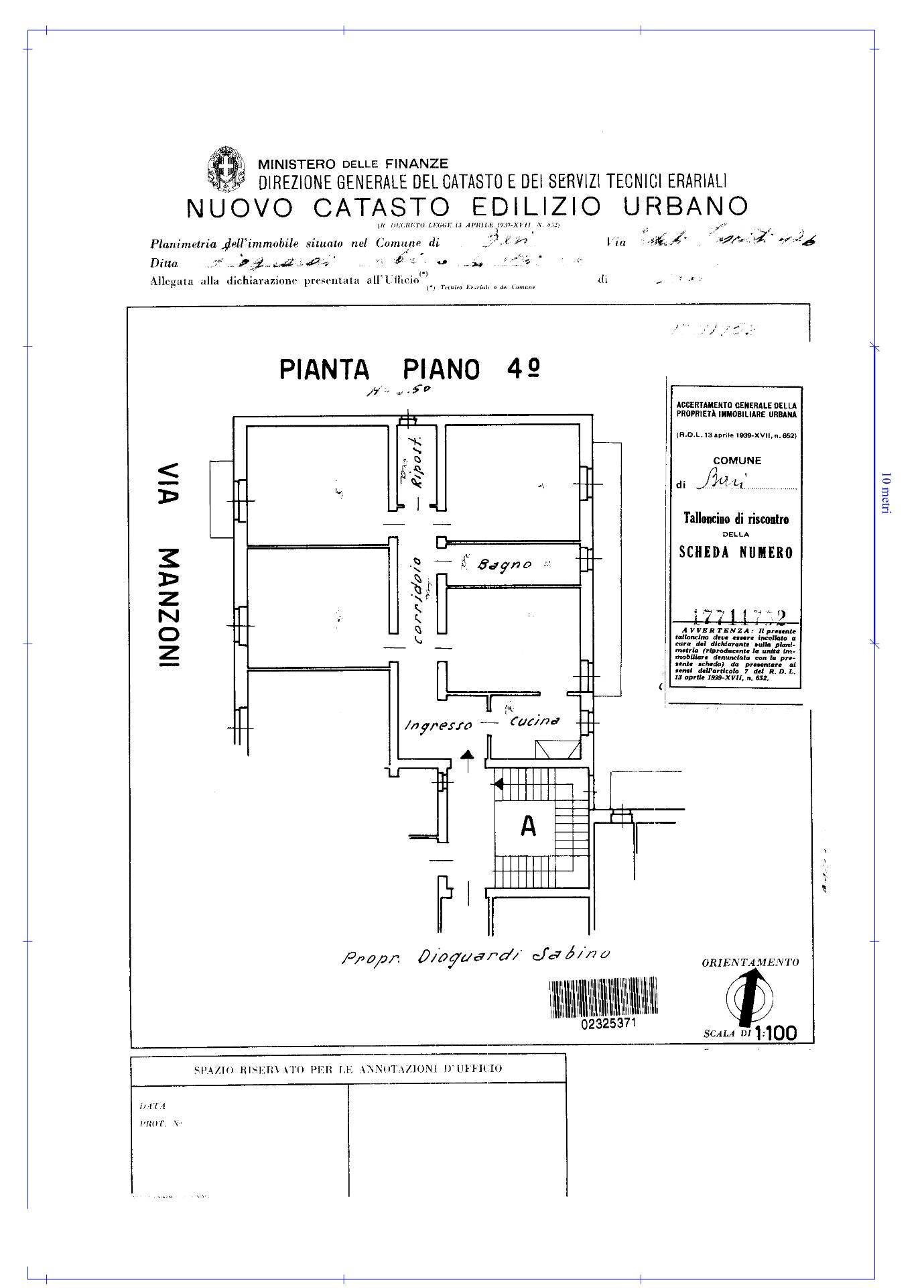 Foto 22 - Quadrilocale Corso Italia
 
47 B, Bari - planimetria 1