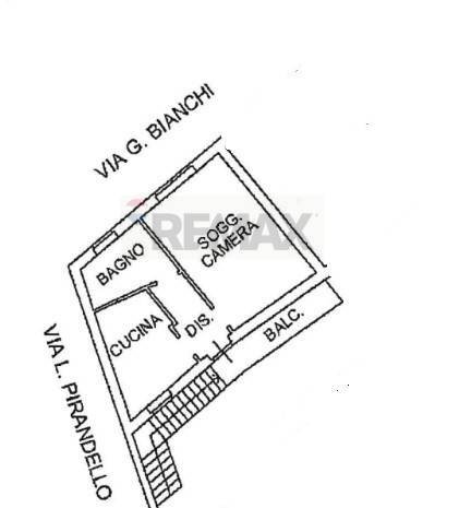 Pianta 2D - Bilocale VIA BIANCHI GIACOMO
 
43, Tradate - planimetria 1