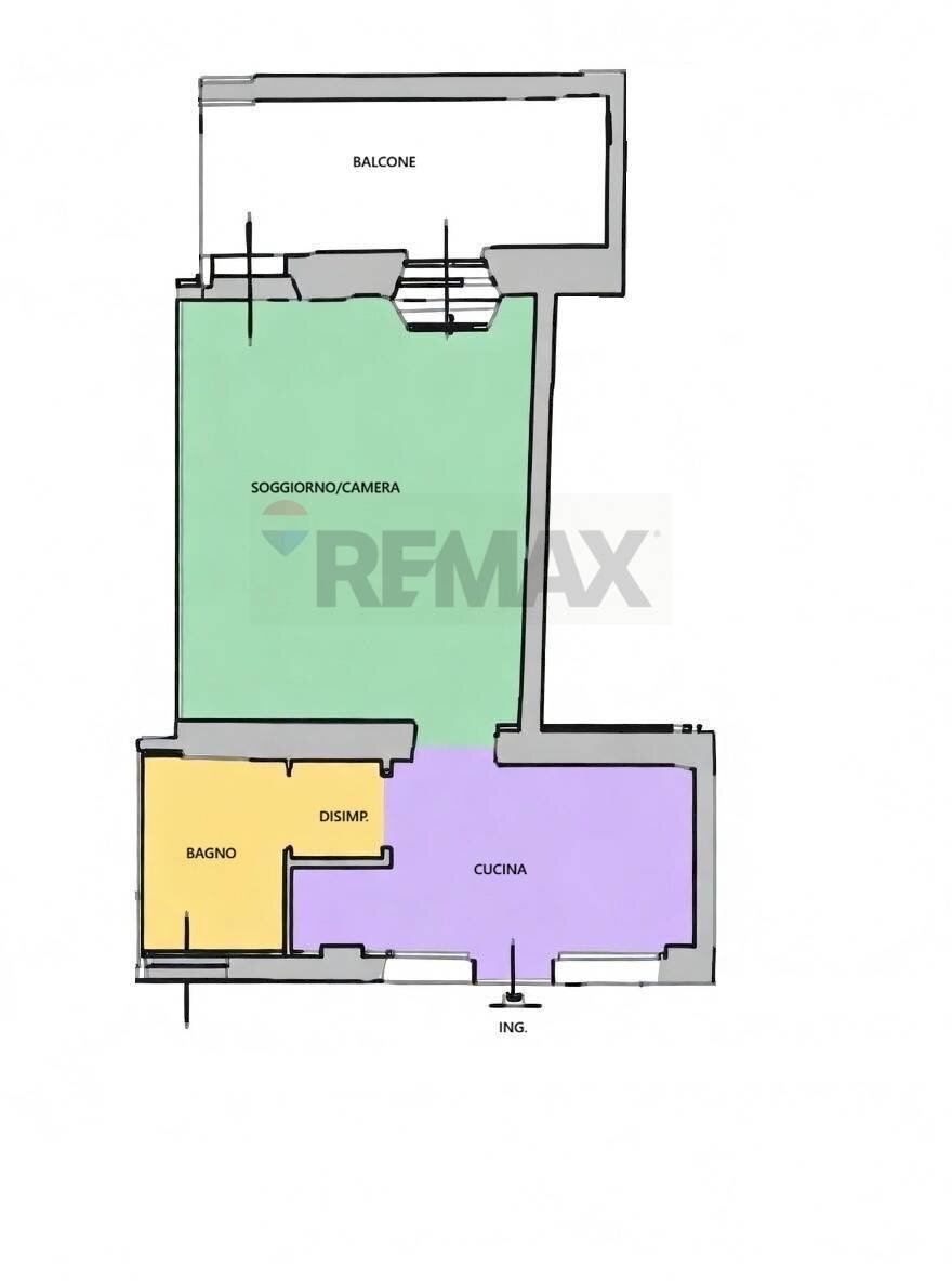 Pianta 2D - Bilocale via San Michele
 
10, Busto Arsizio - planimetria 1