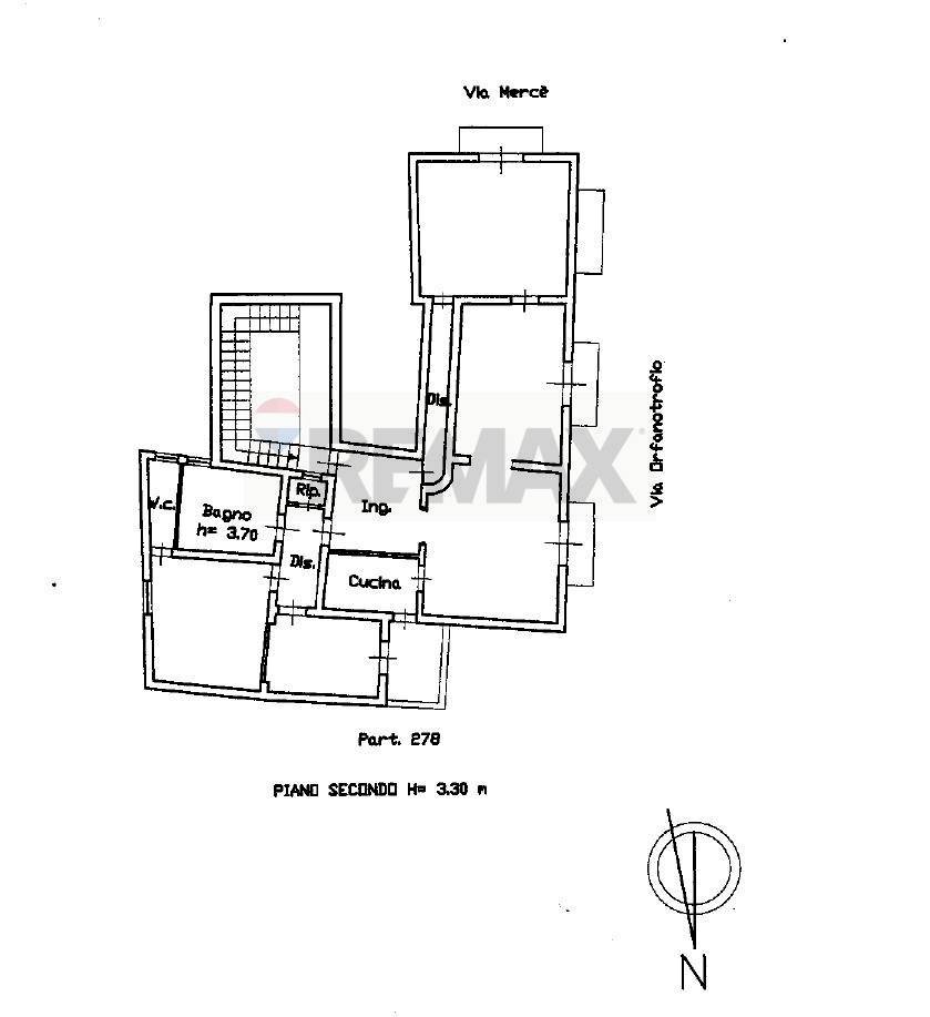 Pianta 2D - Quadrilocale VIA MERCE'
 
29, Trapani - planimetria 1