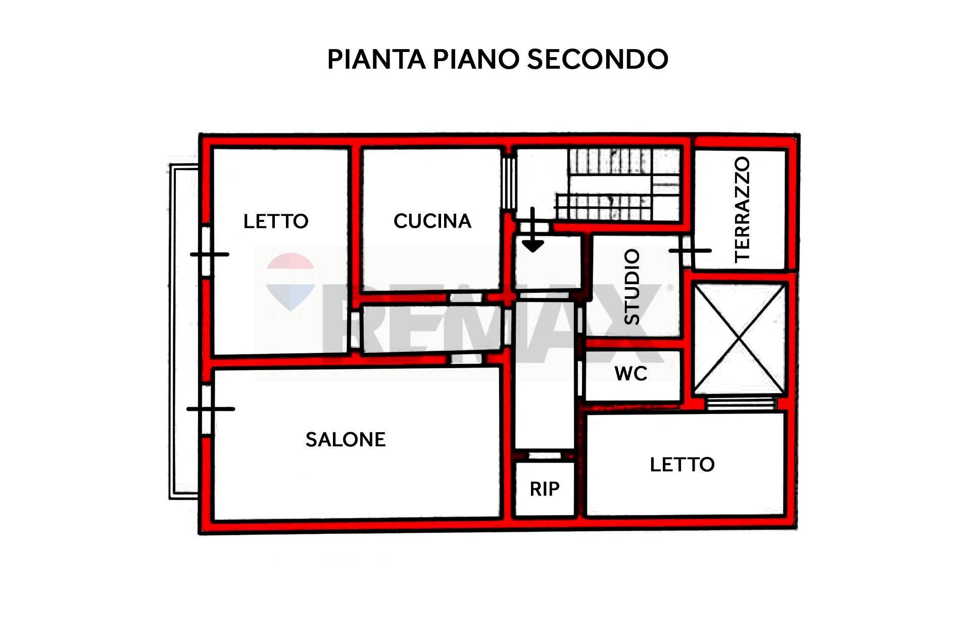Pianta 2D - Four-room apartment Erice - floor plans 1