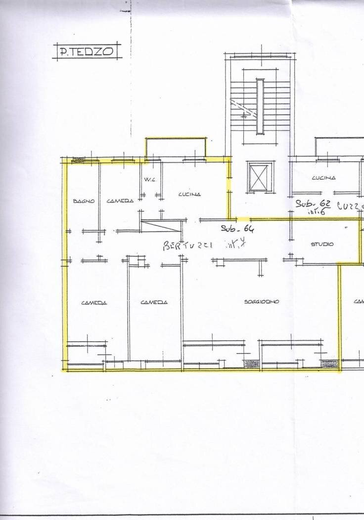 Appartamento piazza dell'Otto Agosto, Bologna (zona Irnerio) - planimetria 1
