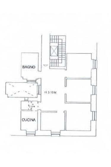 Appartamento Spianata di Castelletto, Genova (zona Castelletto) - planimetria 1
