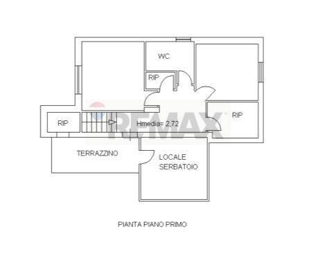 Pianta 2D - Villa Contrada Monte, Ragusa - planimetria 1