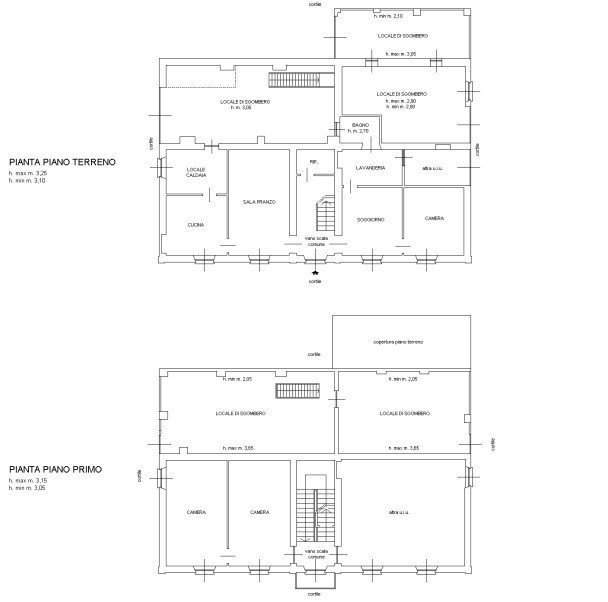 Rustic Costigliole d'Asti - floor plans 1