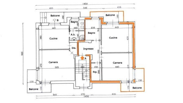 Two-room apartment Alba - floor plans 1