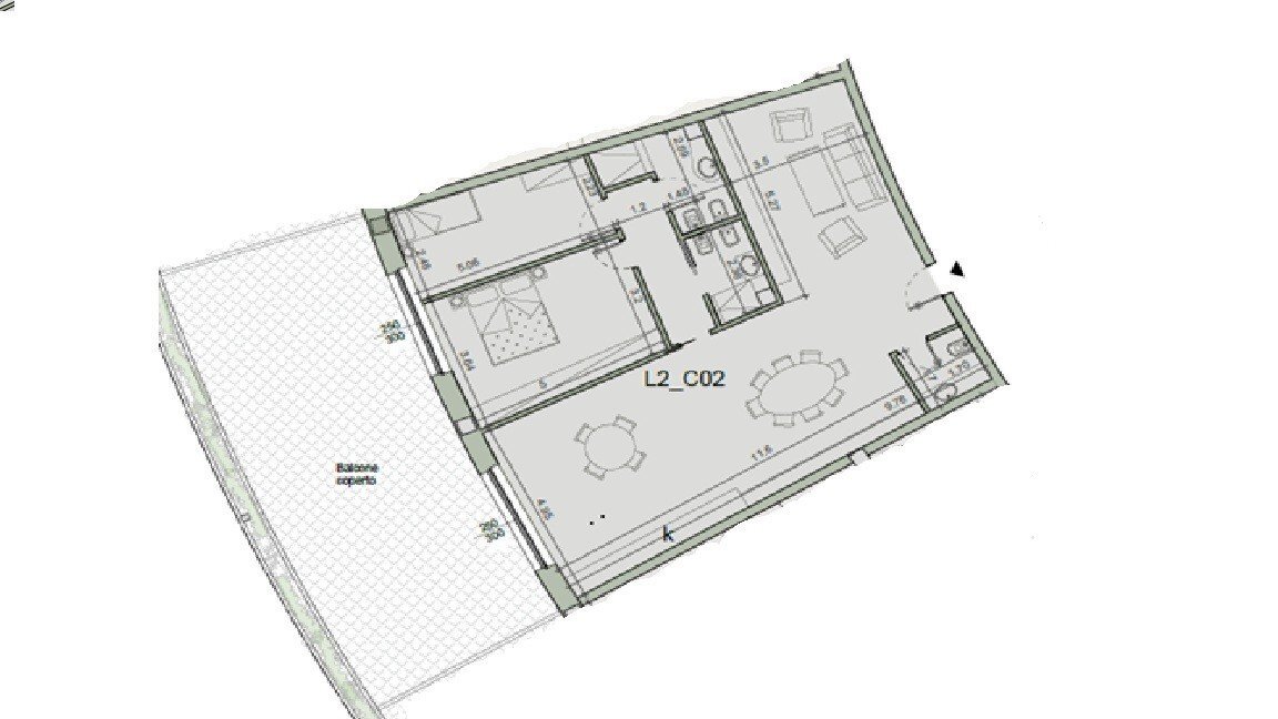 Quadrilocale via Porta di Vasco, 21, Mondovì - planimetria 1