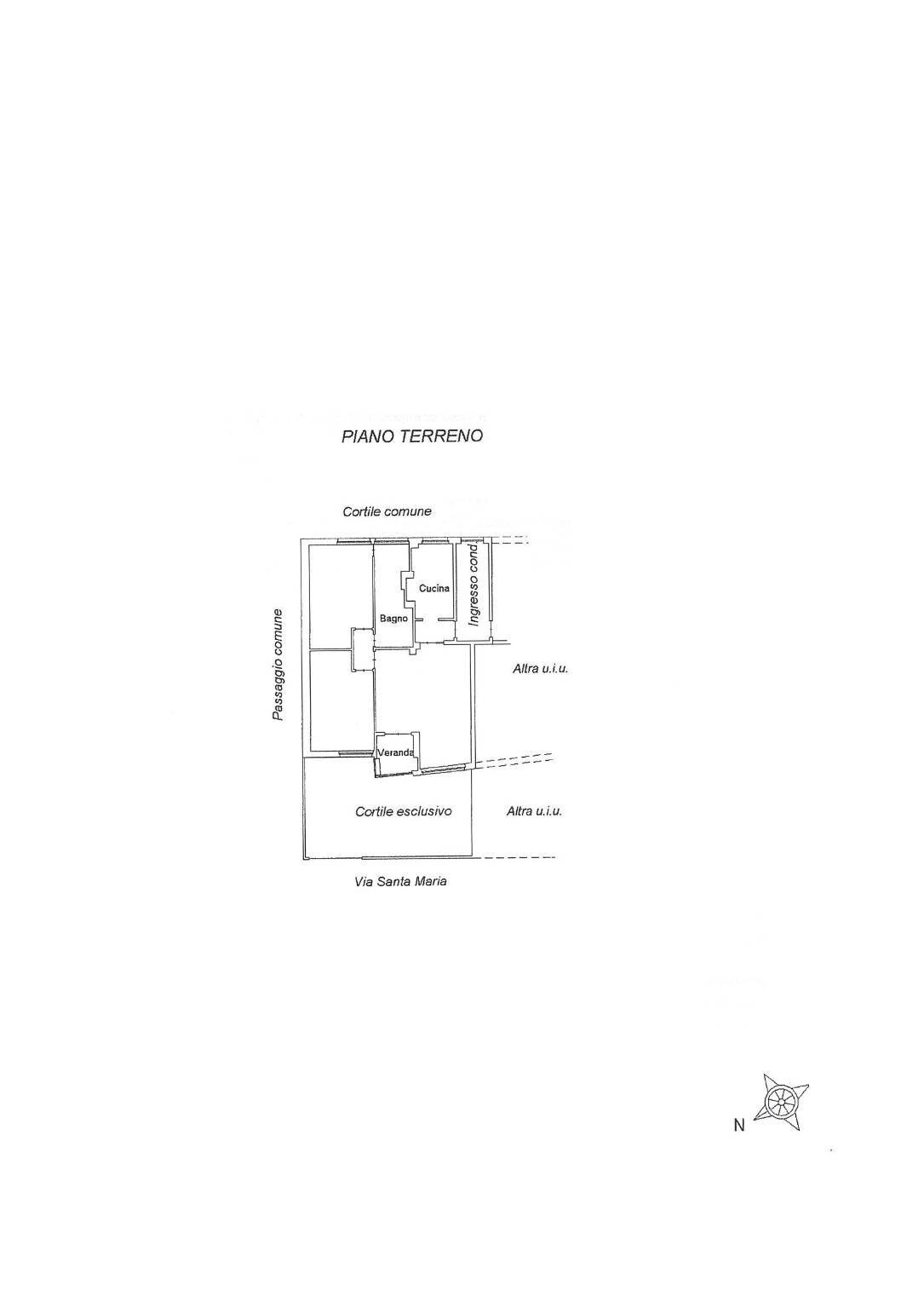 Quadrilocale via Santa Maria, Moncalieri - planimetria 1