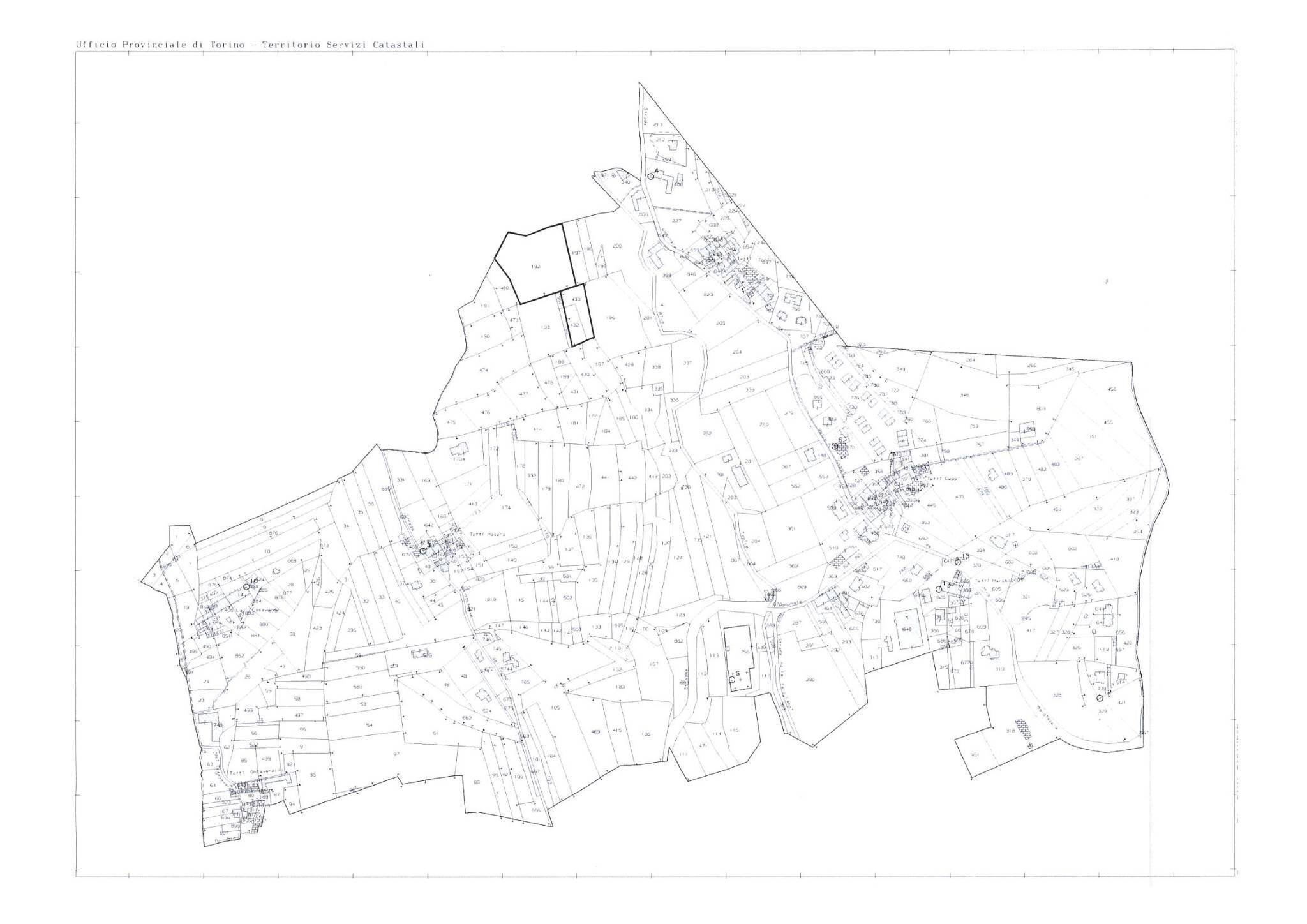 Terreno agricolo strada Provinciale della Valle Ceppi, Pino Torinese - planimetria 1