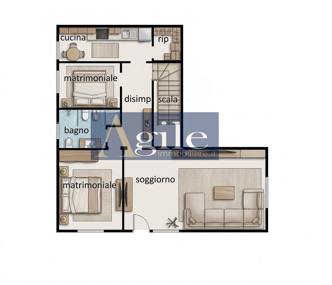 Foto 27 - Villa via cona, Sant'Omero - planimetria 1